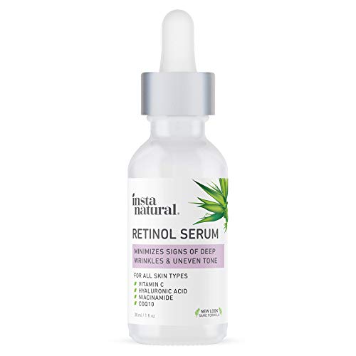 InstaNatural Retinol Serum for Face with Niacinamide, Vitamin C, and Hyaluronic Acid, Anti Aging for Firmer Skin, Lines…