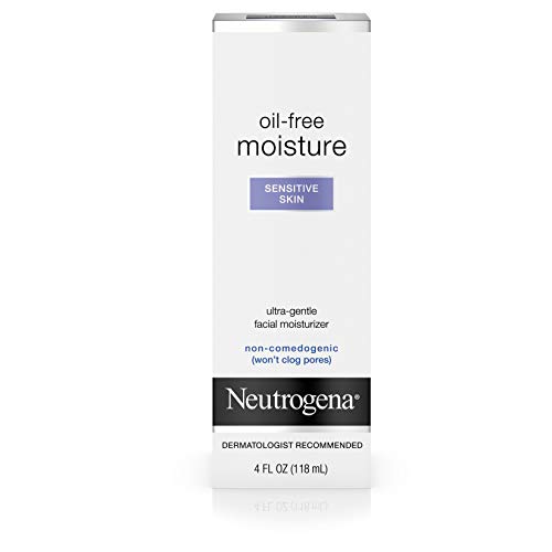 Neutrogena Oil Free Moisture Daily Hydrating Facial Moisturizer & Neck Cream with Glycerin – Fast Absorbing Ultra Gentle…