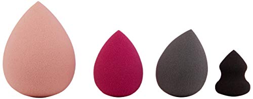 JAPONESQUE Beauty Sponge Set with 4 Different Foundation and Makeup Blenders for Airbrushed Flawless Finish, for use…
