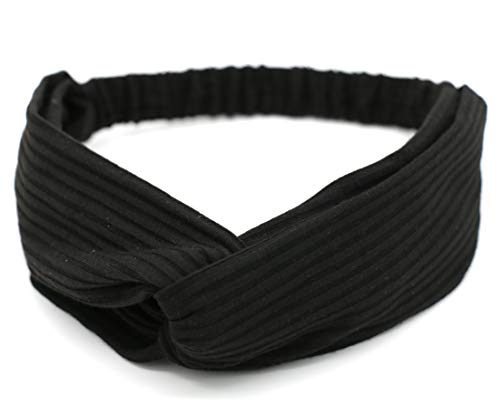 Vekola Headbands for Women | Thread Elastic Criss Cross Headwrap Vintage Solid Color Hair Wrap for Girls 8Colors