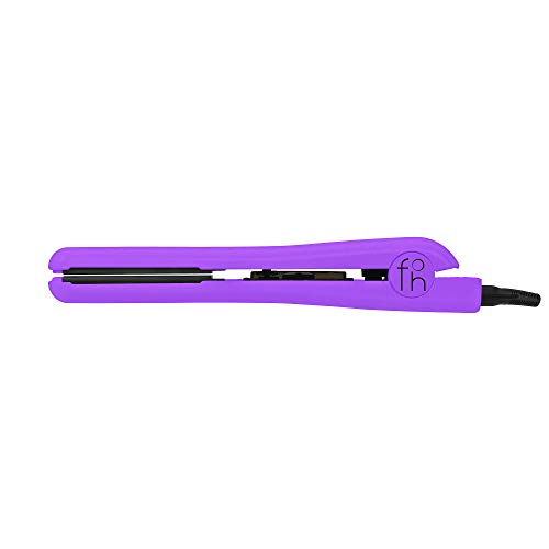 Fahrenheit Hair Care System Neon Collection 1.25 Inch Ceramic Flat Iron Dual Voltage Hair Straighteners (Neon Purple)