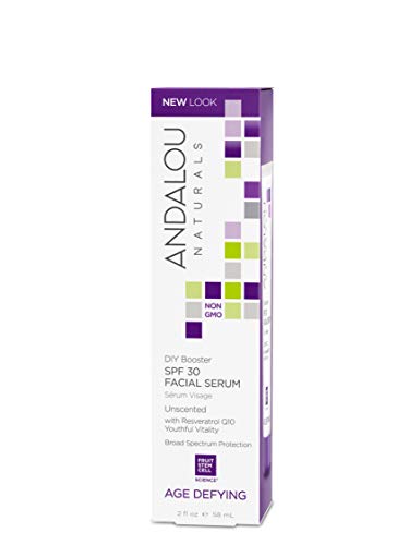 Andalou Naturals DIY Booster SPF 30 Facial Serum Unscented, 2 Ounce