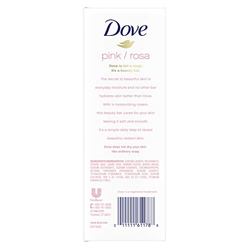 Dove Beauty Bar, Pink 4 oz, 8 Bar
