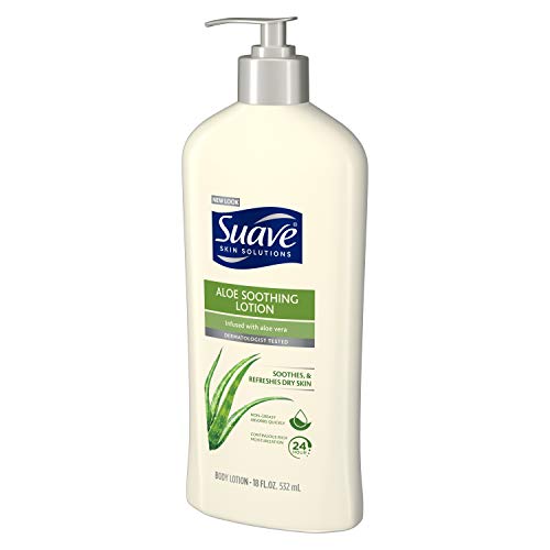 Suave Skin Solutions Body Lotion Soothing with Aloe 18 oz