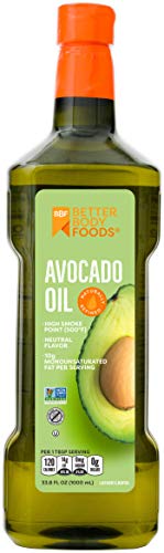 BetterBody Foods Refined Non-GMO Cooking Oil, Kosher, Keto and Paleo Diet Friendly, for High-Heat Cooking, 100% Pure…