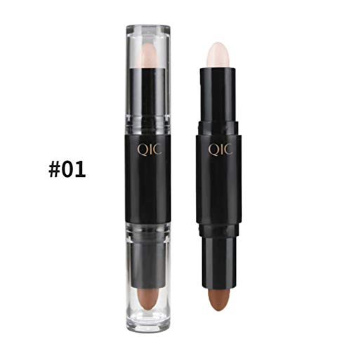 MEICOLY Highlight Stick Double Head Facial 3D Contour Repair Bronzer Concealer Stick Body Make Up Foundation Cream Pen…