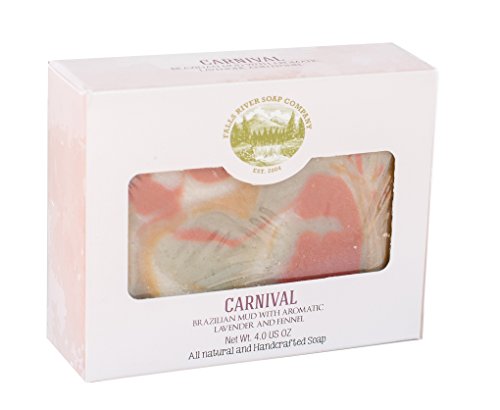 FALLS RIVER SOAP COMPANY Brazilian Mud Soap (4Oz) – Handmade Soap Bar with French Lavender and Fennel Essential Oils…