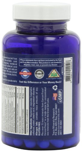 Trace Minerals Research Coral Calcium, Vegetarian Caps, 60 Vegetarian Caps