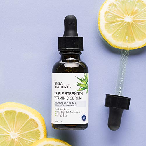 InstaNatural All-In-One Hydrating Night Serum, Niacinamide Serum with Vitamin E, Vitamin C, Squalane, and Hyaluronic…
