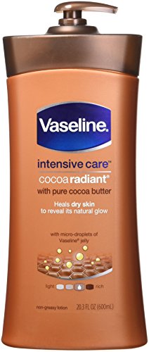 Vaseline Intensive Care hand and body lotion with Pure Cocoa Butter Cocoa Radiant Heals Dry Skin to Renew Its Natural…