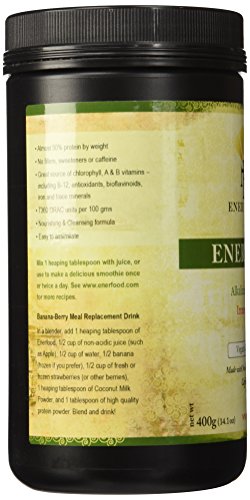 Enerfood Organic Green Superfood Powder 14.1 Oz (Packaging May Vary)