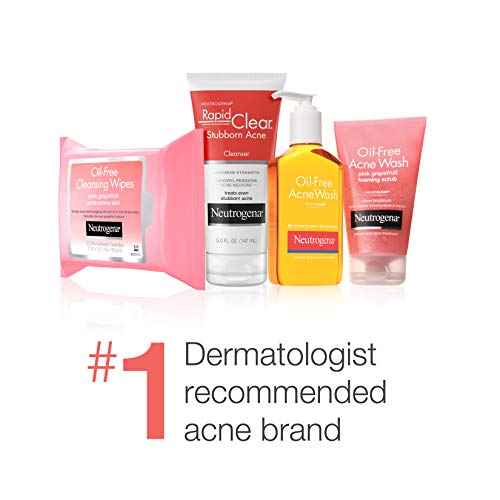 Neutrogena Oil Free Acne Facial Moisturizer with.5% Salicylic Acid Acne Treatment, Pink Grapefruit Acne Fighting Face…