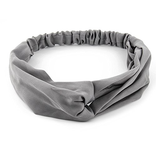 Yeshan Women and Girls Stretch Criss Cross Fashion Headband/Bandana/Turban/Headwrap Knotted Hairband,pack of 6