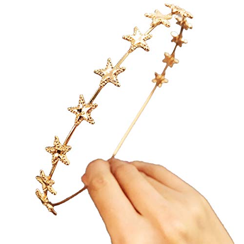 CellElection 10PCS Crystal Headband Pearls Flower Hairbands Jewelry Rhinestone Fashion Beaded Headbands Gold Sliver…