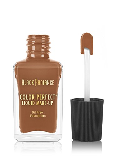 Black Radiance Color Perfect Liquid Full Coverage Foundation Makeup, Caramel, 1 Fluid Ounce
