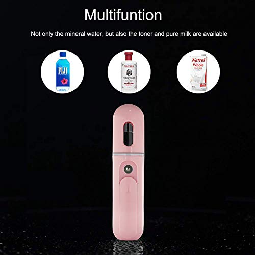 Nano Facial Mister, UrChoice Cool Mist 30ml Facial Handy Mist Sprayer – Support Adding Toner and Pure Milk, Moisturizing…