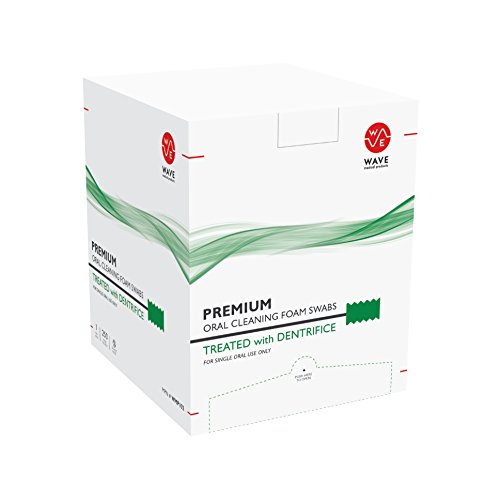 Premium Dentrifice Treated & Untreated Oral Swabs, Disposable Oral Care Swabsticks 250 Count (Treated)