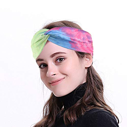 4Pcs Boho Headband for Women Cute Fashion Headbands Yoga Running Sport Athletic Travel Boho Knotted Headband Comfort…