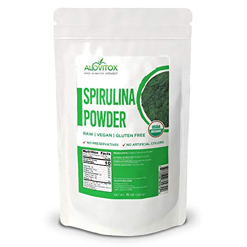 Organic Spirulina Powder | Nutrient Dense Superfood with Antioxidants, Proteins, Vitamin A and Bs,Fiber, Omegas 3, 6 and…