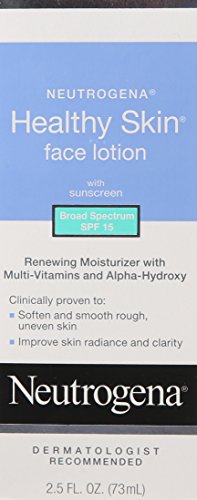 Neutrogena Healthy Skin Face Moisturizer Lotion with SPF 15 Sunscreen & Alpha Hydroxy Acid – Anti Wrinkle Cream with…