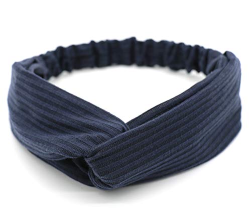 Vekola Headbands for Women | Thread Elastic Criss Cross Headwrap Vintage Solid Color Hair Wrap for Girls 8Colors