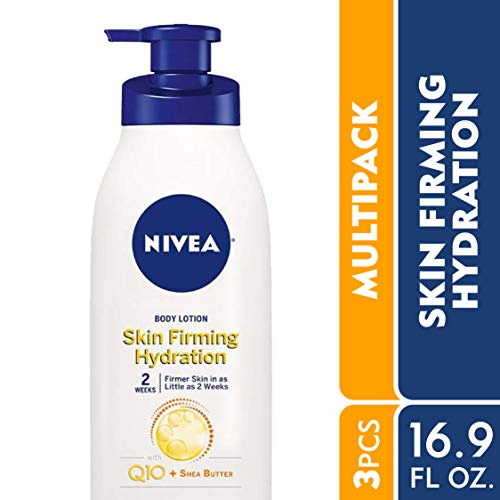 NIVEA Skin Firming Body Lotion with Q10 and Shea Butter, Skin Firming Lotion, Moisturizing Shea Butter Lotion, 16.9 Fl…