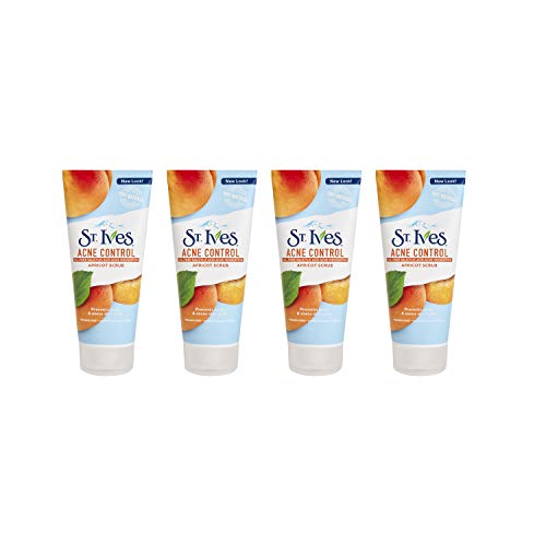 St. Ives Acne Control Face Scrub Deeply Exfoliates and Prevents Acne for Smooth, Glowing Skin Apricot Made with Oil-Free…