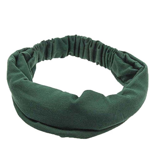 Wide Headbands for Women Black Stylish Head Wraps Boho Thick Hairbands Large African Sport Yoga Turban Headband Hair…