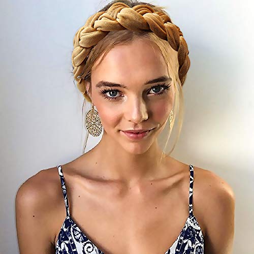 Velvet Padded Headband – Fashion Handmade Headbands Braided Headbands Knot Hairband for Women Girl Pack of 3