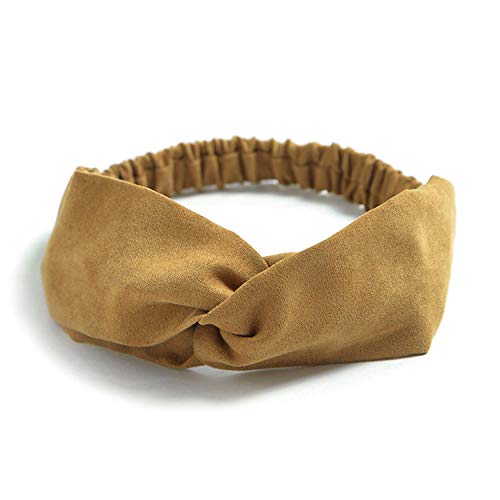 DRESHOW 10 Pack Boho Headbands for Women Vintage Cross Elastic Head Wrap Hair Accessories