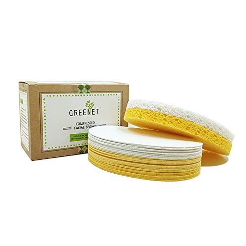 Facial Sponges (60 Count) for Natural Beauty, Exfoliation, and Deep Facial Cleansing | White and Beige Sponges Included…