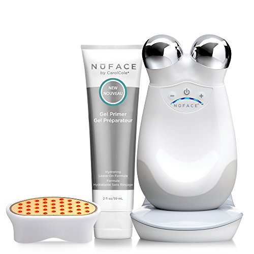 NuFACE Trinity and LED Wrinkle Reducer Attachment Set – Facial Toning Device with LED Red Light Attachment and Hydrating…