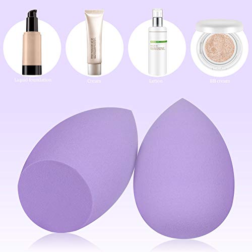 Makeup Sponge for Foundation, Beauty Original Blender Ball for Blending Liquid, Power, Cream Purple