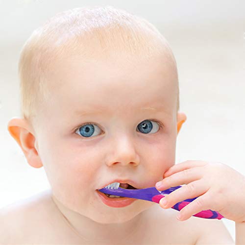 Slotic Baby Toothbrush for 0-2 Years, Safe and Sturdy, Toddler Oral Care Teether Brush, Extra Soft Bristle for Baby…