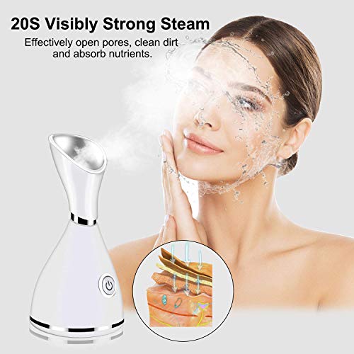 IFLAWLESS Facial Steamer, Skin Care Face Steamer Warm Mist, Facial Steamer For Women, Portable For Home Travel Use With…