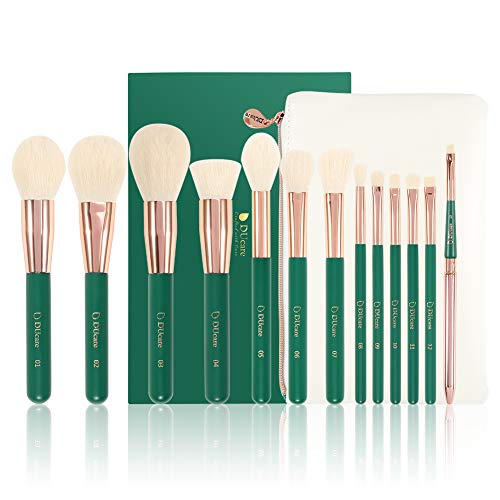 DUcare Makeup Brushes Set 13pcs Makeup Brushes With Case Premium Synthetic Kabuki Foundation Blending Eyeshadow Brushes…