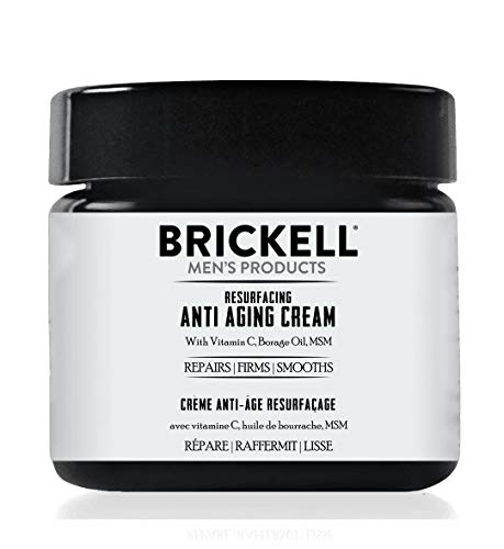 Brickell Men’s Products Resurfacing Anti-Aging Face Cream For Men, Natural and Organic Face Moisturizer, Vitamin C Cream…
