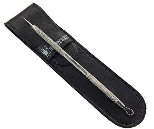Lancet for Facial Milia Remover and Whitehead Extractor. Double Ended Angled Circle Loop & Sharp Needle Pimple Popper…