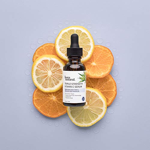 InstaNatural All-In-One Hydrating Night Serum, Niacinamide Serum with Vitamin E, Vitamin C, Squalane, and Hyaluronic…
