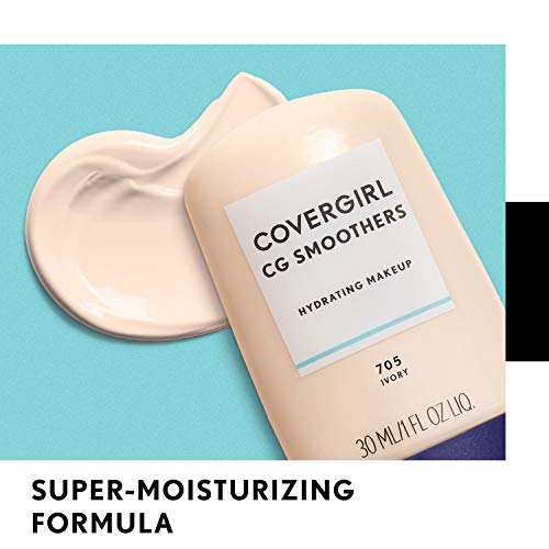 COVERGIRL Smoothers Hydrating Makeup Foundation, Creamy Natural (packaging may vary) , 1 Fl Oz (Pack of 1)