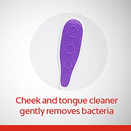 Colgate 360° Toothbrush with Tongue and Cheek Cleaner, Medium – 2 Count