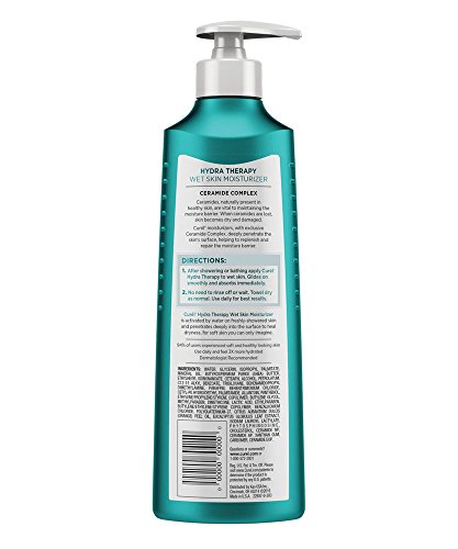 Curél Hydra Therapy In Shower Lotion, Wet Skin Moisturizer for Dry or Extra-dry Skin, with Advanced Ceramide Complex…
