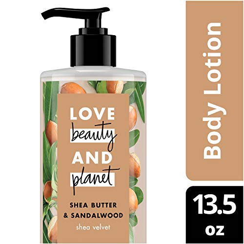 Love Beauty and Planet Shea Velvet Body Lotion for Nourished Skin Shea Butter & Sandalwood Natural Ingredients, Plant…