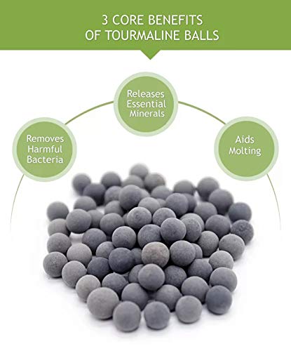 DreamDealsSG 100 Pieces Tourmaline Balls for Betta Fish Tank Accessories. Mineral Calcium Supplement. Live Shrimp Food…