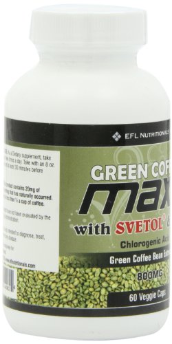 EFL Nutritionals Green Coffee Maxx with Svetol and GCA Supplement, 60 Count