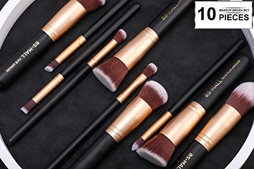 BS-MALL Makeup Brushes Premium Makeup Brush Set Synthetic Kabuki Cosmetics Foundation Blending Blush Eyeliner Face…