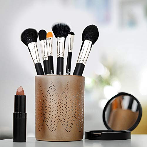Alayna professional makeup brush kit- 15 brushes. Soft bristles. Makeup brushes for powder, contour, blush, concealer…