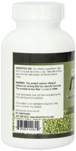 EFL Nutritionals Green Coffee Maxx with Svetol and GCA Supplement, 60 Count