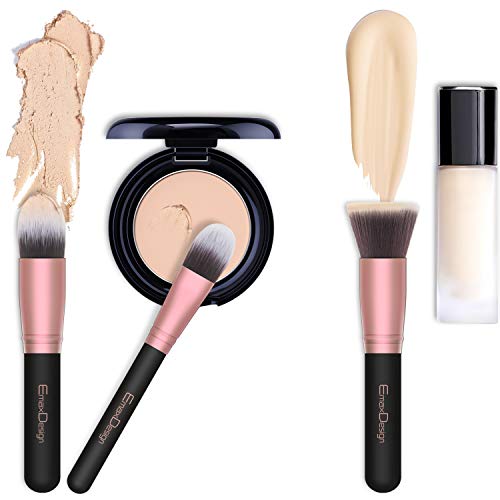 EmaxDesign Makeup Brushes,18 Pcs Professional Makeup Brush Set Premium Synthetic Brush Foundation Blush Concealer…