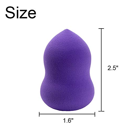 5 Pcs Makeup Sponge Set Blender Beauty Foundation Blending Sponge, Flawless for Liquid, Cream, and Powder, Multi-colored…